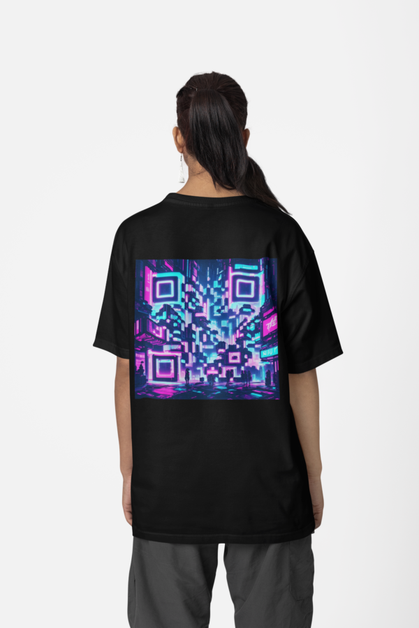 Neon city T-shirt - Oversized - Image 4